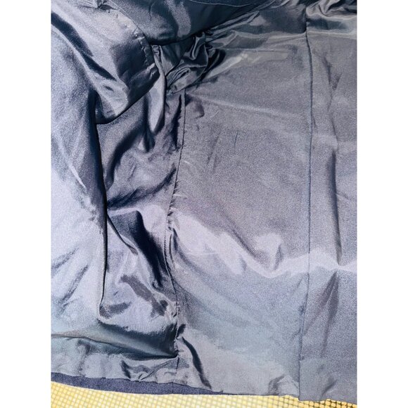 Vintage Mens Navy Virgin Wool Peacoat Overcoat Notch Lapel 3 Button Academic - Picture 10 of 11